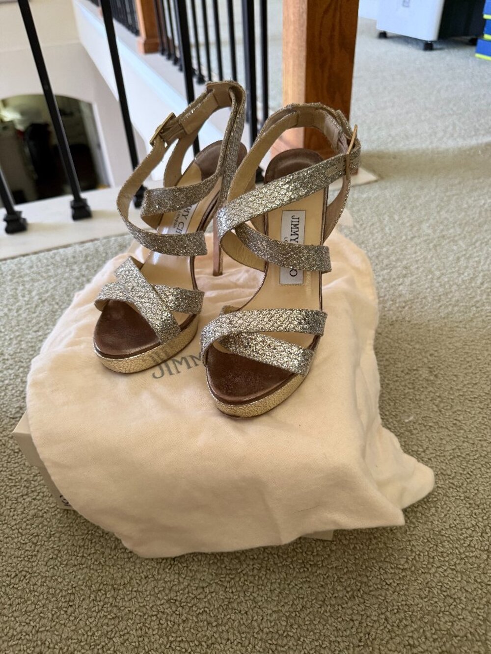 Jimmy Choo Glitter Fab Champagne